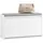 SoBuy Schuhbank 80 x 45 x 26 cm weiß / weiß