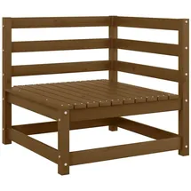 vidaXL Ecksofa Loungesofa honigbraun