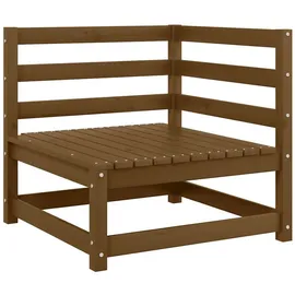 vidaXL Ecksofa Loungesofa honigbraun