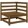 vidaXL Ecksofa Loungesofa honigbraun