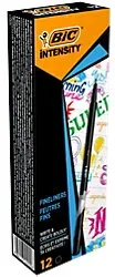 BIC Intensity Fineliner 0.8 mm Schwarz 12 Stück