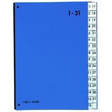 Pagna Pultordner Color (Pultmappe, 32 Fächer, 1-31 blau