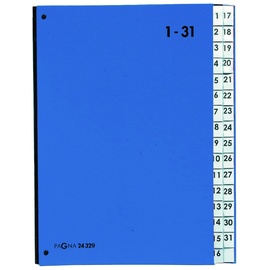 Pagna Pultordner Color (Pultmappe, 32 Fächer, 1-31 blau