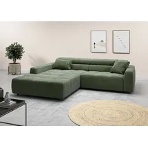 Candy Eckcouch Polyester 3-Sitzer Grün