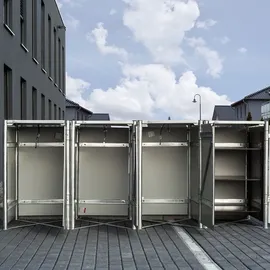 Hide Mülltonnenbox 240 l 279 x 115 x 81 cm schwarz