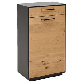 DIETER KNOLL SAVONA 60 x 103 x 37 cm 3 Fächer, 1 Schublade anthrazit / braun