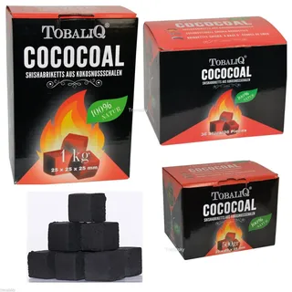 3 kg Shisha Coconut Naturkohle für Wasserpfeife Grill Hookah Extra Lang Brennend