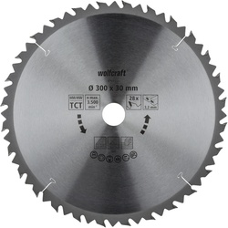 WOLFCRAFT Tisch-Kreissägeblätter, Ø: 300 mm, 28 Zähne
