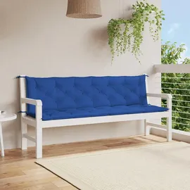 vidaXL Bankauflage 200 x 50 x 7 cm blau 2 St.