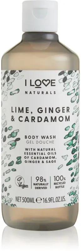 I Love Naturals Lime, Ginger & Cardamom Duschgel 500 ml