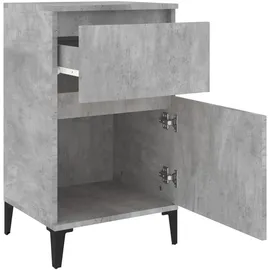 vidaXL Nachtschrank Betongrau 40 x 35 x 70 cm Grau