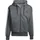 adidas Essential Three Stripes Fleece Kapuzenjacke Herren Dark Grey Heather/Black M