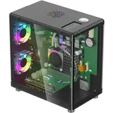 Elecrow Mini PC Tower Gehäuse für Raspberry Pi 5: OLED Display, 3 Lüfter, PCIe M.2 Slot bis 2280