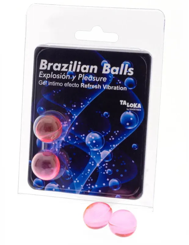 TALOKA - 2 BRASILIANISCHE BLLE, ERFRISCHENDES VIBRATIONSEFFEKT, AUFREGENDES GEL