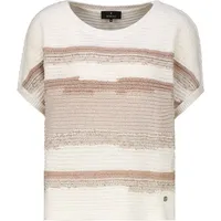 Monari Rundhalspullover Beige L