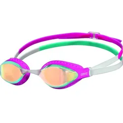 ARENA arena Unisex Wettkampf Schwimmbrille, YELLOW COPPER-PINK-MULTI, ONE SIZE