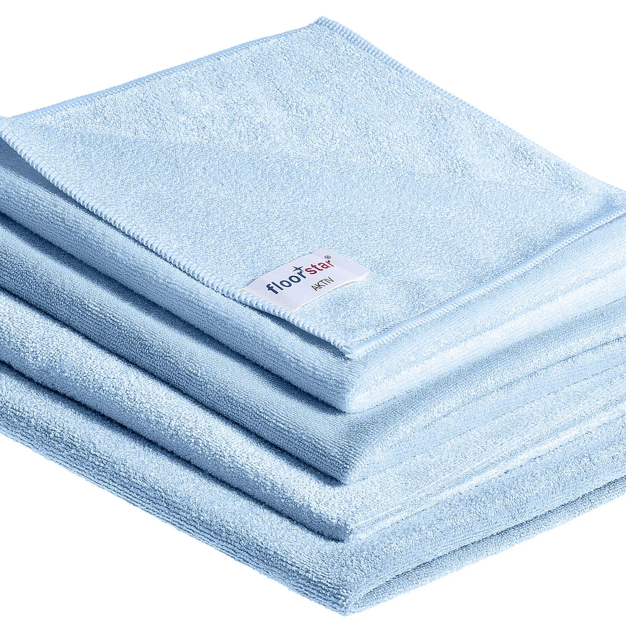 Floorstar Microfasertücher Aktiv, 10 Stück blau