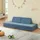 [en.casa] Kindersofa Norhulta 150 x 66 x 46 cm Cord blau
