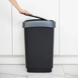 Rotho Art Twist 50 l schwarz/silber