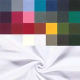 Polarfleece Meterware antipilling - Fleecestoff weich/kuschelig - Kuschelfleece Uni - Polyesterfleece - Winterstoff - 50 x 150 cm, Farbe: 050 weiß
