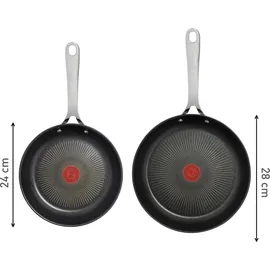 Tefal Jamie Oliver Cook's Direct On Pfannen-Set 2-tlg. 24 cm + 28 cm