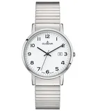 Dugena Quarzuhr Herrenuhr 4460751-1 Moma Comfort, Quarz, weißes Zifferblatt, Edelstahl