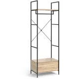 Vicco Kleiderschrank Enya 60 x 180 x 40 cm Braun/Schwarz