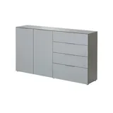 Germania Sideboard Oakland, 3698-587 grafit, silber 184,0 x 42,0 x 102,0 cm