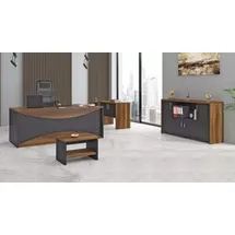 xl moebel gmbh Arbeitszimmer: Holzmöbel Set Schreibtisch, Aktenschrani Couchtisch