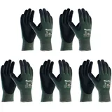 vasalat Schnittschutzhandschuhe ATG Maxiflex Cut Handschuhe Größe 9, schnitthemennde Arbeitshandschuhe L - 5 Paar