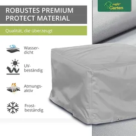 mehr Garten Premium Protect Loungetisch-Abdeckung 125 x 75 x 45 cm Grau