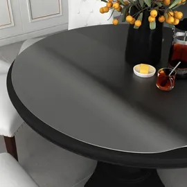 vidaXL Tischfolie Matt Ø 100 cm 2 mm Grau