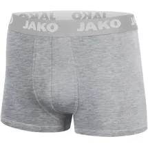 Jako Herren Boxershorts Basic 2er-Pack, Grau-Meliert, XL