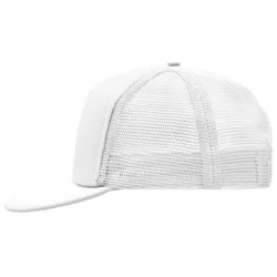 Basecap Trucker "MB6207" 5-Panel-Flat-Peak - white/white