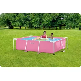 Intex 28266NP Aufstellpool rechteckig 220 x 150 x 60 cm rosa