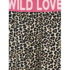 Zwillingsherz Maxirock Damen Animalprint Beige L/XL