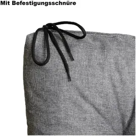 king matratzen Stuhlkissen 40 x 40 cm Silber