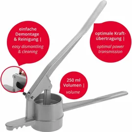Westmark Spätzlepress Spätzle-/Kartoffelpresse silber