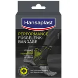 Hansaplast Performance Fußgelenk-Bandage, Sprunggelenkbandage stabilisiert & entlastet das Gelenk, Knöchelbandage für rechtes & linkes Fußgelenk unterstützt die aktive Erholung, Größe L/XL
