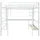 XDOVET Hochbett mit Schreibtisch 90 x 200 cm MDF weiß