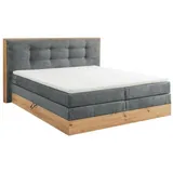 U N O Sports Boxspringbett Preston ca. 180x200 Hellgrau