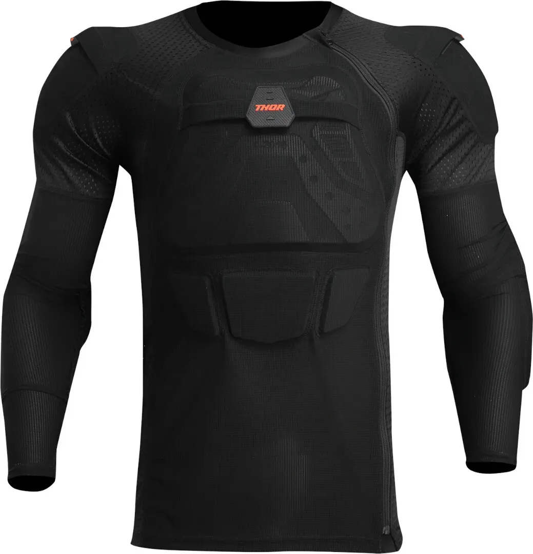 Thor Sentry Stealth Motocross Protektorenjacke, schwarz, Größe S M für Männer