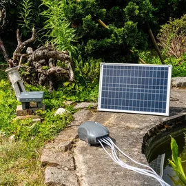 esotec Solar Teichbelüfter-SET 25/600 POWER 5 mit LiFePo4 Akku-Speicher 101877