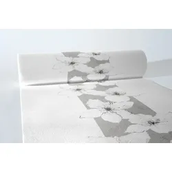 MANK Tischläufer aus Airlaid - Zur Erinnerung 40 cm x 24 m , 1 Stück - Trauer Beerdigung Tischtuch