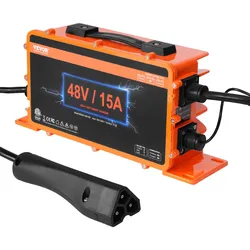 VEVOR 48 Volt 15 AMP Golfwagen Smart Batterieladegerät EZGO TXT RXV IP67 ETL