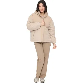 Mazine Fabric Blocking Jacket - Damen Fleecejacke, Größe:M, Farbe:oat/natural - M