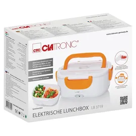 Clatronic LB 3719 263890 Elektrische Lunchbox Weiß, Orange