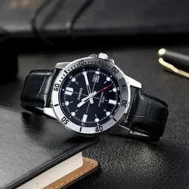 Casio Sport Collection Diver Quarz Leder 40 mm MTP-VD01L-1EV