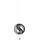Gilde Girlande XL Windspiel Yin Yang - Deko zum Hängen aus Edelstahl mit 2 Kugeln - Farbe: schwarz - Ø 38 cm Länge Kette 53 cm - Gesamtlänge 108 cm