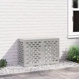 vidaXL AC-Abdeckung 90x40x60 cm Edelstahl